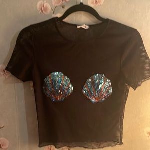 Ragstock Mermaid Seashell Shirt